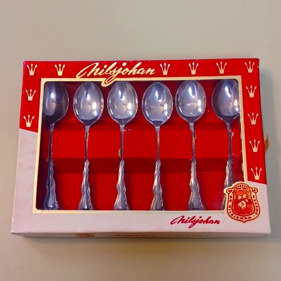 Nilsjohan tea/dessert spoons - Picture 1 of 5